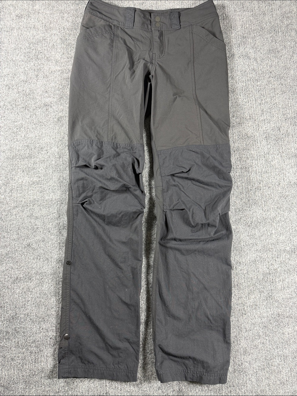 REI Co-op Womens Pants Black Screenline Hybrid Nylon Blend